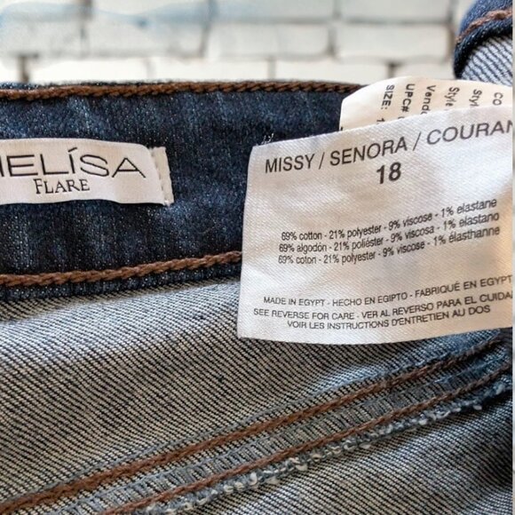Sofia Vergara Melisa Flare High Rise Stretch women's Jeans Size 18 EUC - Picture 5 of 5